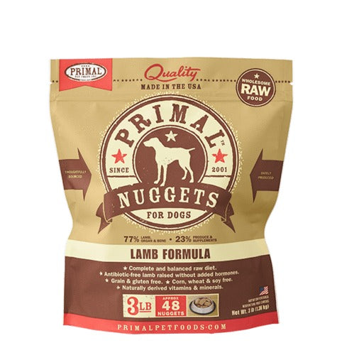 PRIMAL RAW FROZEN LAMB FORMULA FOR DOGS