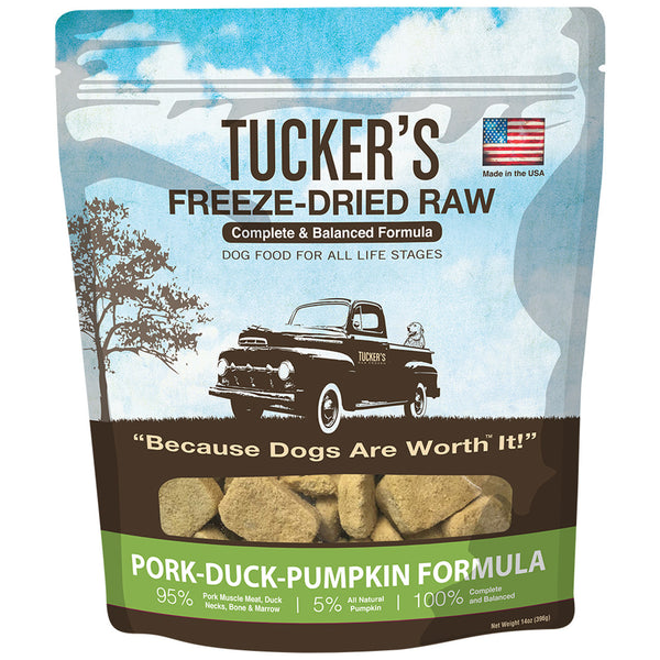 Tucker's Freeze-Dried Raw Pork-Duck-Pumpkin Recipe Dog Food