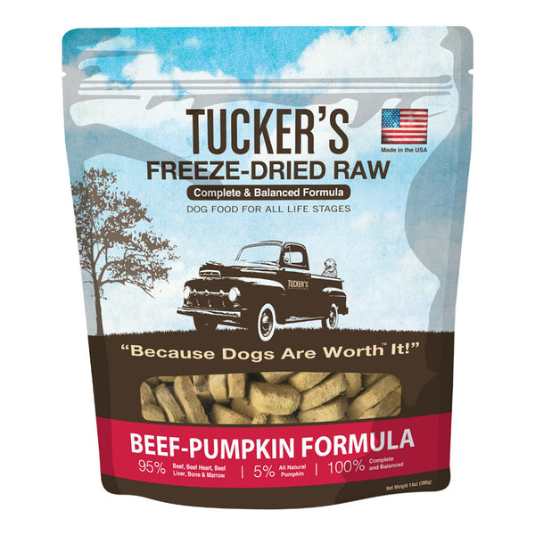Tucker's Freeze-Dried Raw Beef-Pumpkin Recipe Dog Food