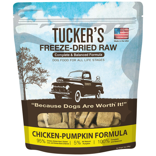 Tucker's Freeze-Dried Raw Chicken-Pumpkin Recipe Dog Food