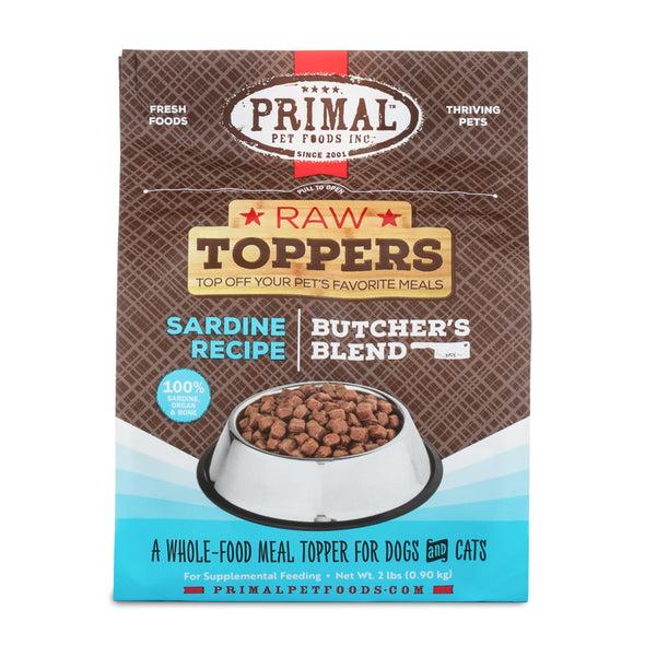 PRIMAL SARDINE BUTCHER'S BLEND RAW FROZEN TOPPER