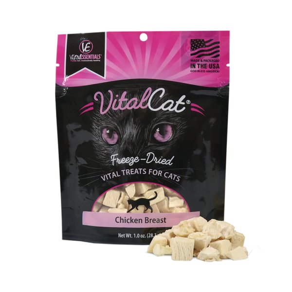 Vital Essentials® Vital Cat® Chicken Breast Freeze-Dried Grain Free Cat Treats 1oz