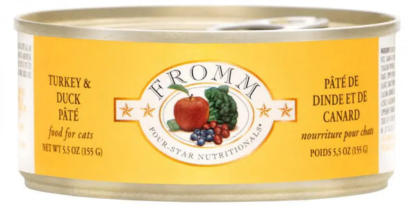 Fromm Four Star Grain Free Turkey & Duck Pate Canned Cat Food