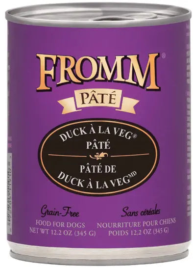 Fromm Pate Grain Free Duck A La Veg Canned Dog Food