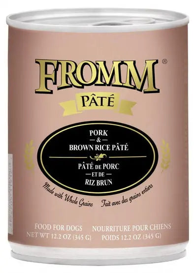 Fromm Whole Grain Pork & Brown Rice Pate Canned Dog Food
