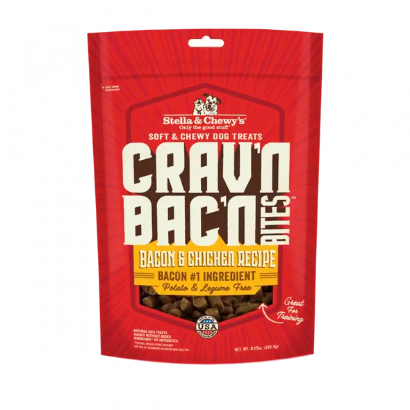 Stella & Chewy's Crav'n Bac'n Bites Bacon & Chicken Recipe Dog Treats