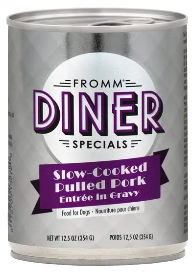 Fromm Diner Specials Slow-Cooked In Gravy Canned Dog Food Pulled Pork Entree