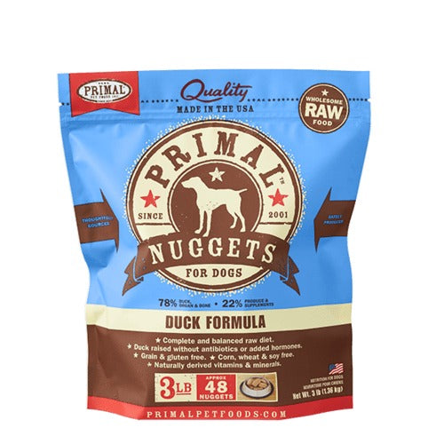 PRIMAL RAW FROZEN DUCK FORMULA FOR DOGS