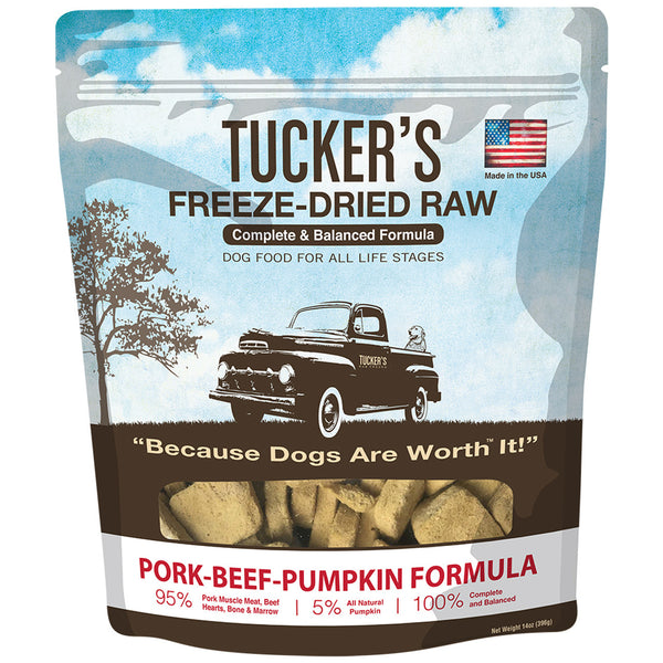 Tucker's Freeze-Dried Raw Pork-Beef-Pumpkin Recipe Dog Food