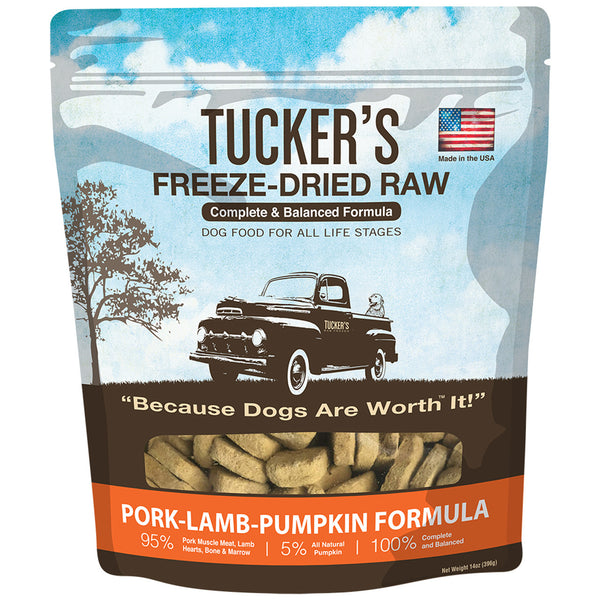 Tucker's Freeze-Dried Raw Pork-Lamb-Pumpkin Recipe Dog Food
