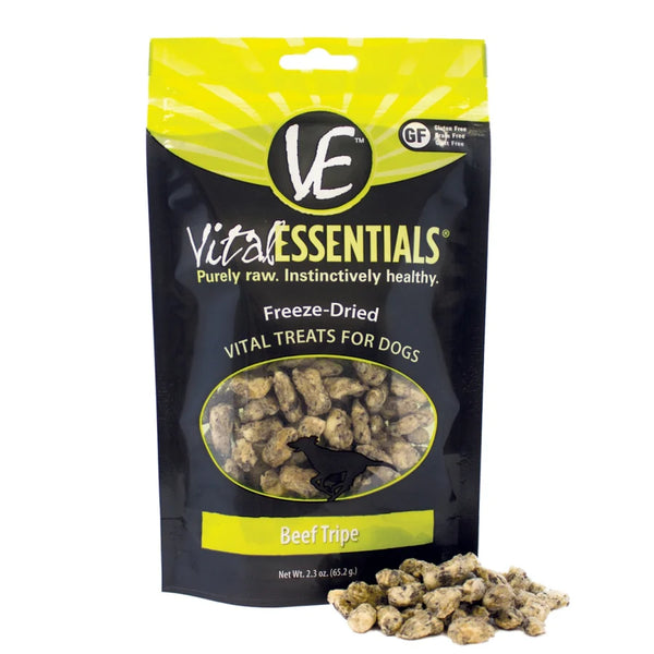 Vital Essentials® Freeze-Dried Grain Free Beef Tripe Dog Treats 2.3oz
