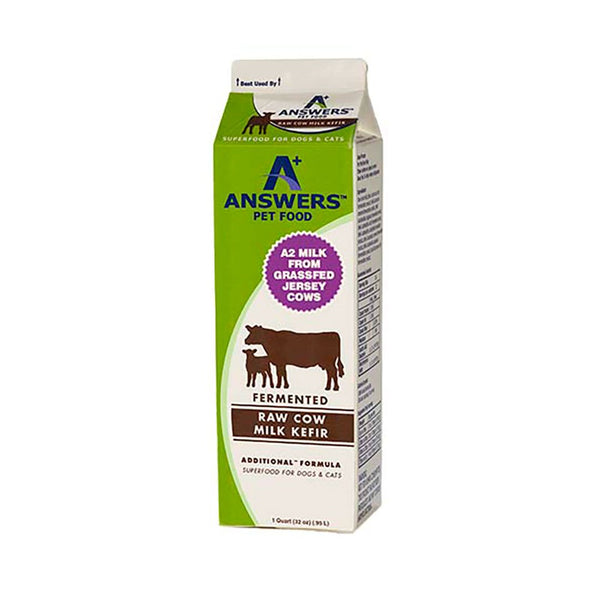 Answers Additional Fermented Raw Cow Milk Kefir for Cats & Dogs, 1-quart (32-oz)