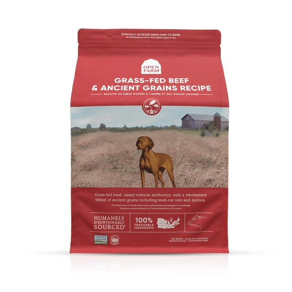 OPEN FARM GRASS-FED BEEF & ANCIENT GRAINS DRY DOG FOOD