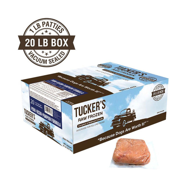 Tucker's® Raw Frozen Pork-Bison-Pumpkin Formula for Dogs 20lbs