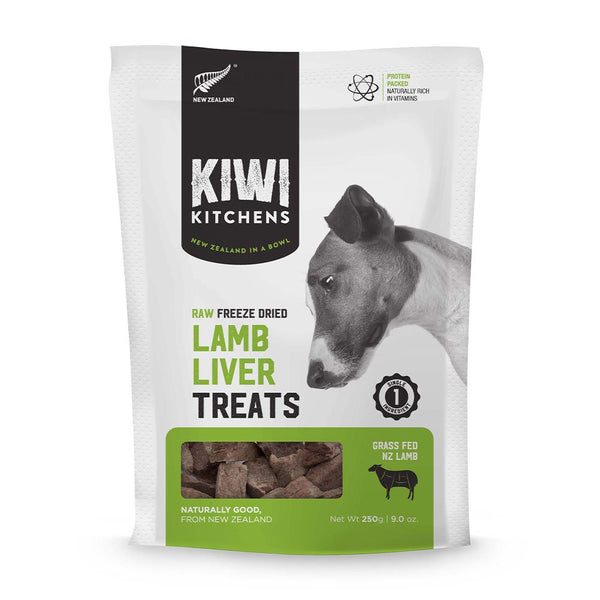Kiwi Kitchens Freeze Dried Lamb Liver Dog Treats 9oz