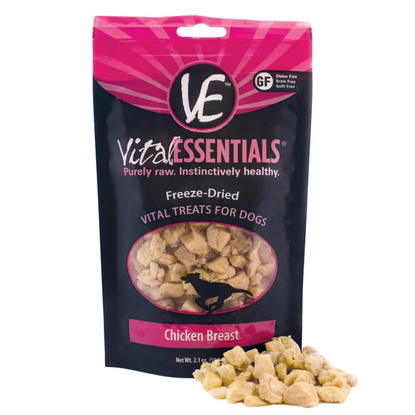 Vital Essentials® Freeze-Dried Grain Free Chicken Breast Dog Treats 2.1oz