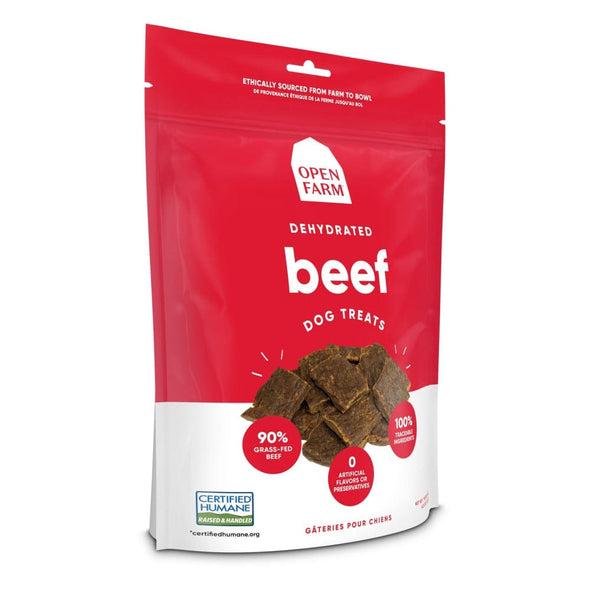 OPEN FARM DEHYDRATED GRAIN FREE BEEF DOG TREATS – Houston Raw Pet Food