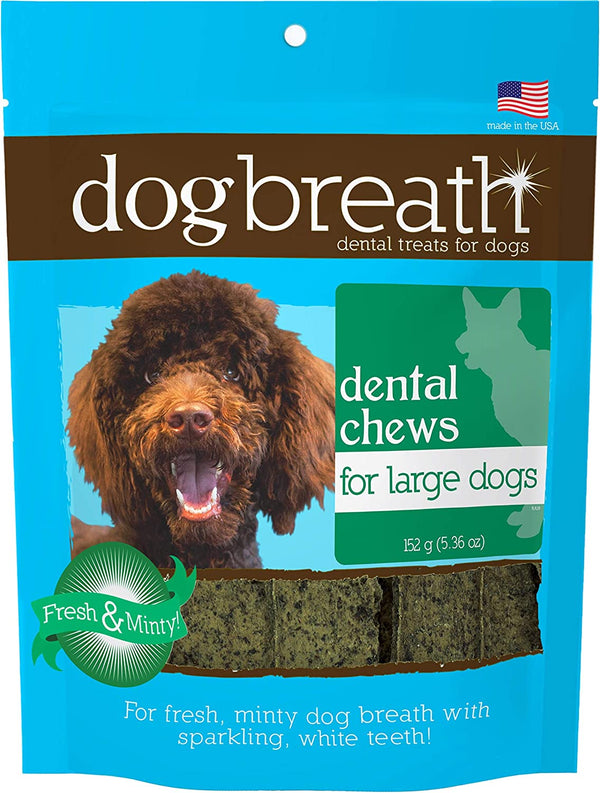 Herbsmith Dog Breath - Dental Chews for Dogs - Large