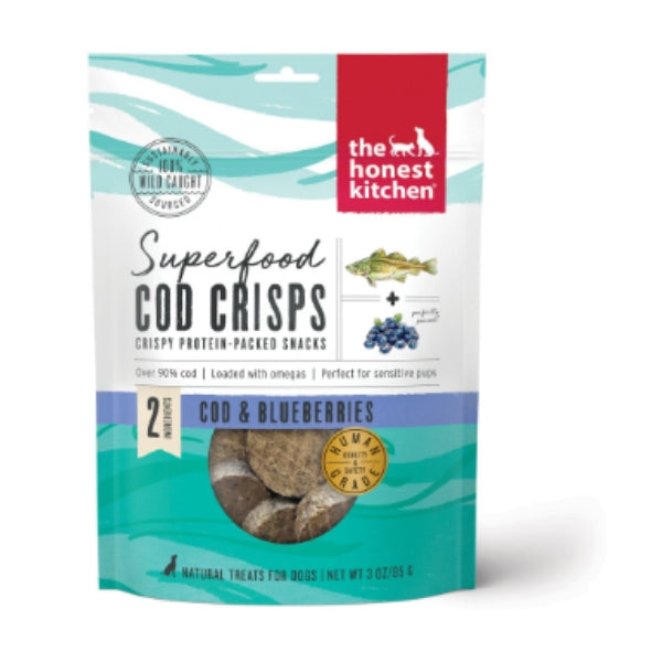 Superfood Cod Crisps Cod & Blueberry Natural Dog Treats