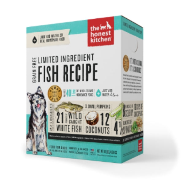 Limited Ingredient Grain Free Fish Recipe Dehydrated Dog Food