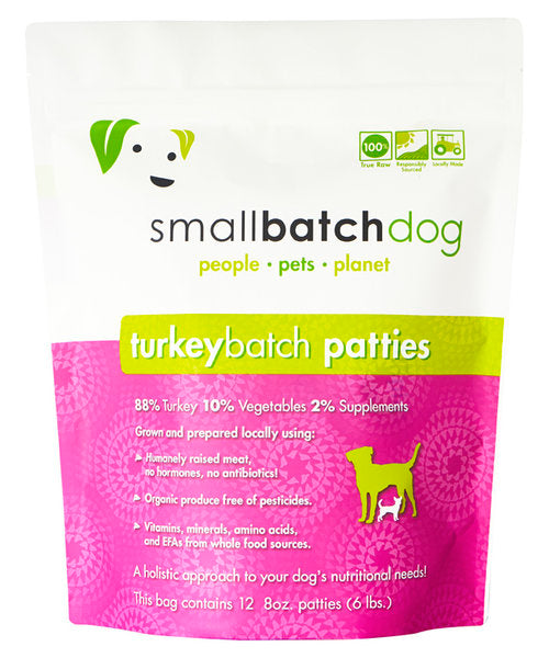 Smallbatch Dog - Frozen - Turkey - Select a Size