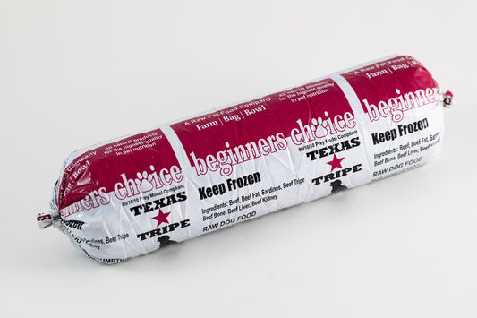 Beginner's Choice: 2 LB Raw Dog Food from Texas Tripe