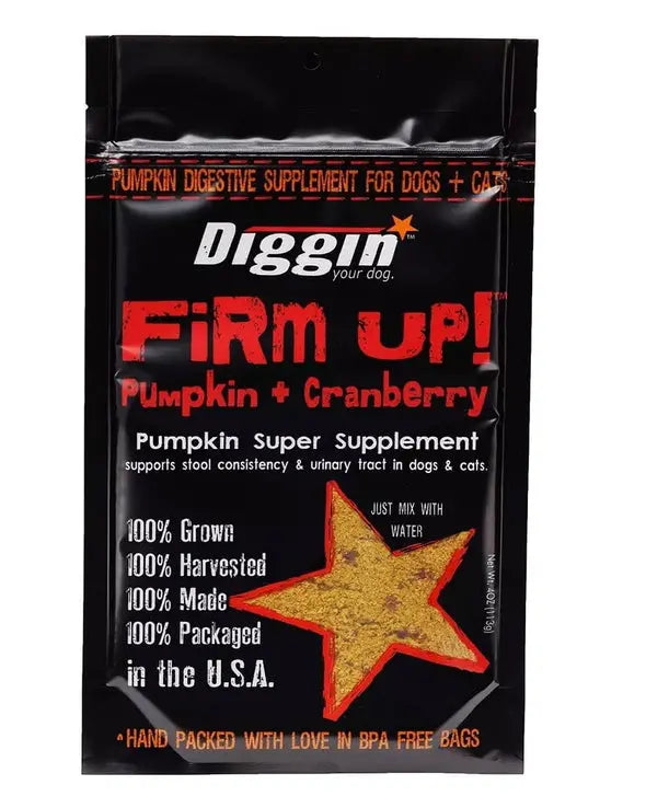 Diggin' Your Dog Firm Up! Pumpkin Plus Cranberry Super Dog & Cat Supplement