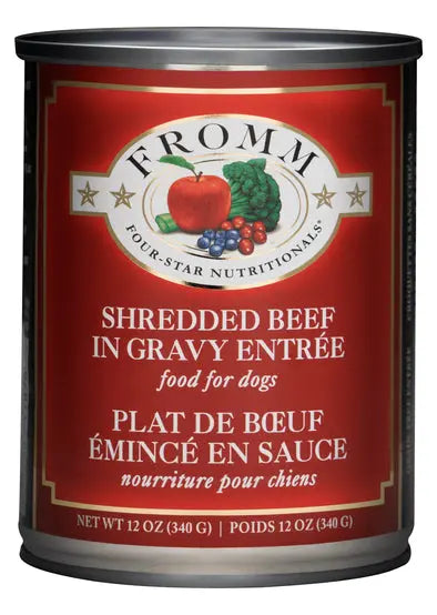 Fromm Four-Star Shredded Beef In Gravy Entree For Dogs