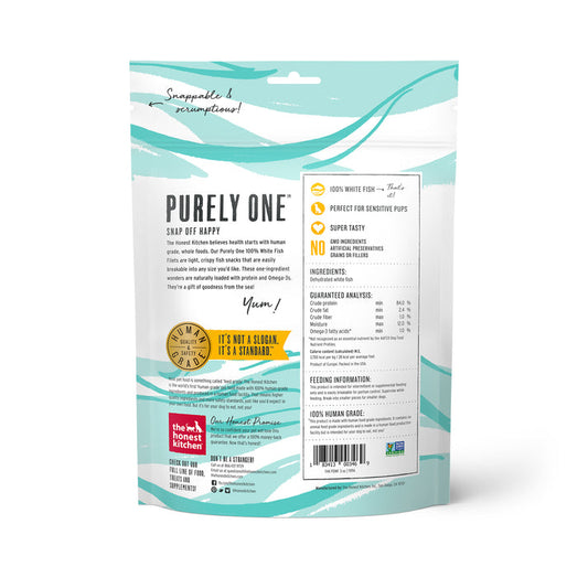 Honest Kitchen Purely One 100% White Fish Filets 3 oz